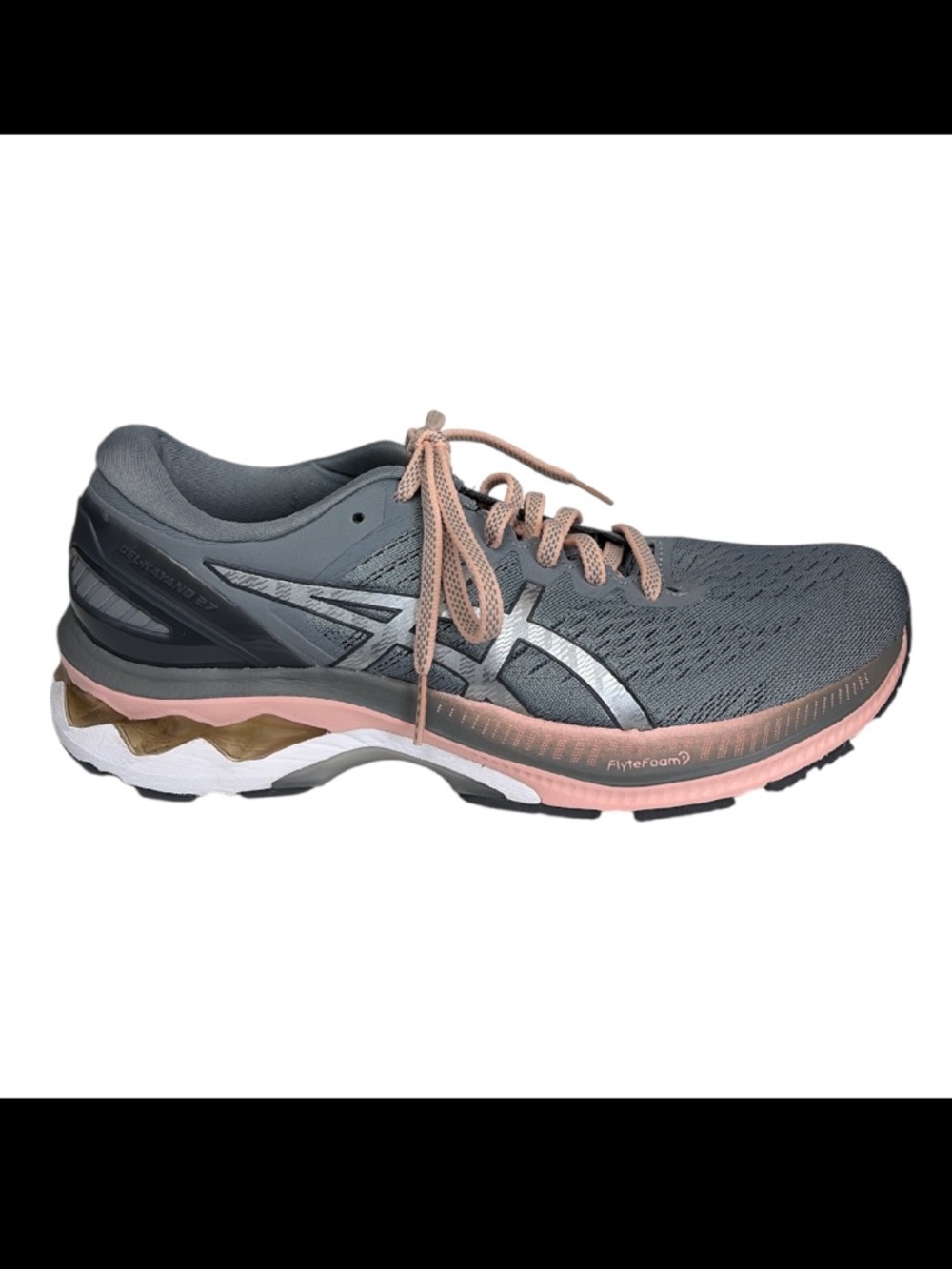 ASICS Gray and Pink Women's GEL-Kayano  Running Shoe